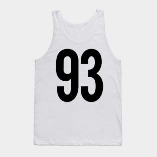 Black 93 Tank Top